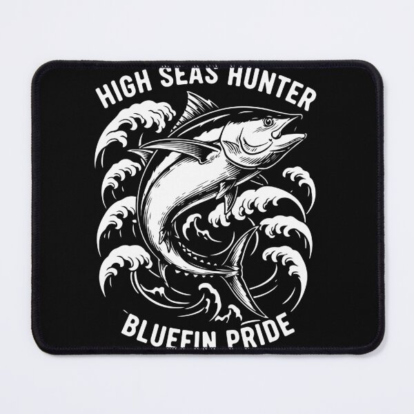 Item preview, High Seas Hunter - Bluefin Tuna and Ocean Waves designed and sold by PixelStudioBe.