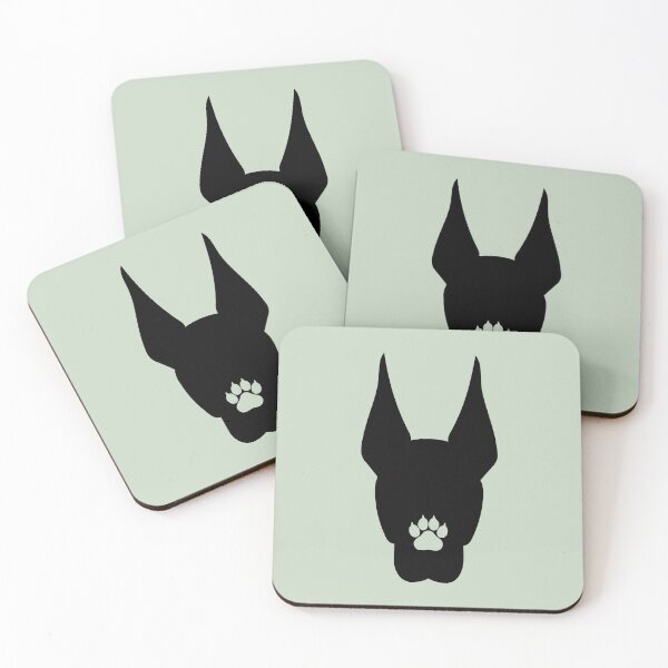 Item preview, Doberman Silhouette with Paw Print – Minimalist Dog Lover Design designed and sold by The High Hippo.
