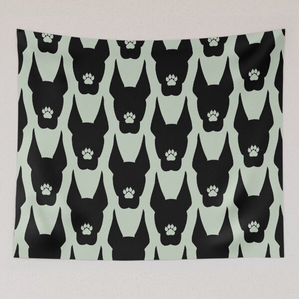 Item preview, Doberman Silhouette with Paw Print – Minimalist Dog Lover Design designed and sold by The High Hippo.