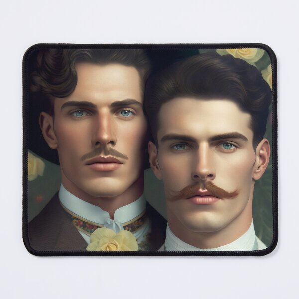Item preview, Elegant Victorian Gentlemen Portrait With Floral Backdrop designed and sold by Shoot-The-Moon.