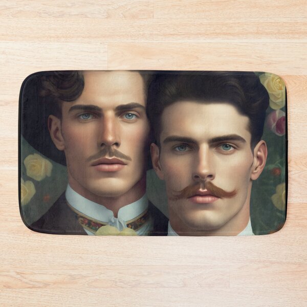 Item preview, Elegant Victorian Gentlemen Portrait With Floral Backdrop designed and sold by Shoot-The-Moon.