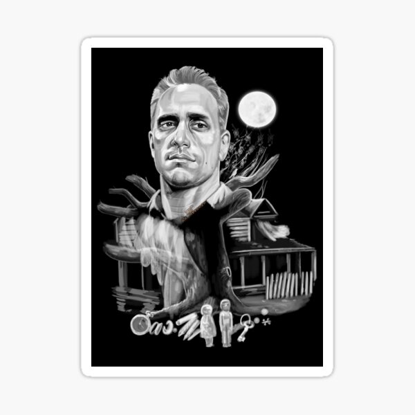 Robert Duvall Boo, hand painted portrait Sticker