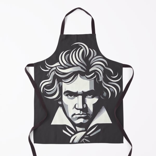 Item preview, Beethoven vector illustration on dark background designed and sold by Urbi et Orbi.