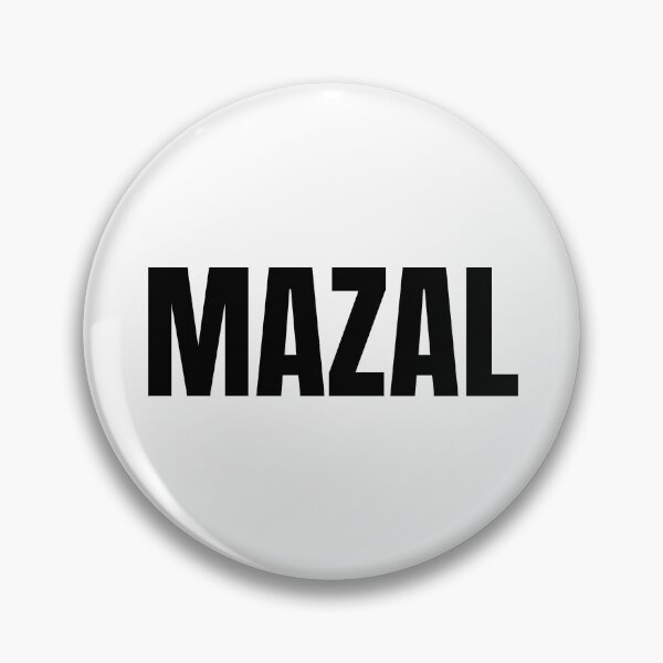 Item preview, MAZAL black text designed and sold by stickerartisan.