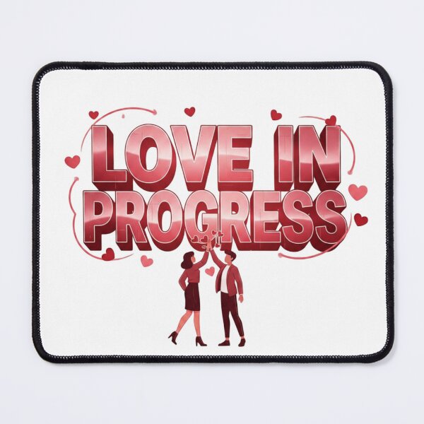 Item preview, LOVE IN PROGRESS – Modern Romantic Street Tee designed and sold by Imaginarium of Chaos falcon88 .
