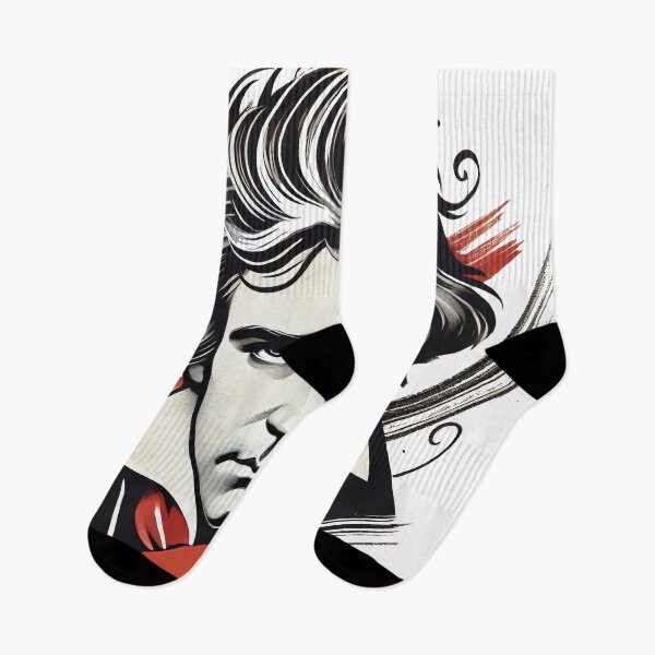 Item preview, Artistic Beethoven portrait with red scarf designed and sold by Urbi et Orbi.