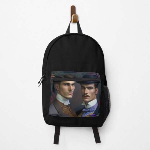 Item preview, Sophisticated Victorian Gentlemen Portrait With Romantic Florals designed and sold by Shoot-The-Moon.