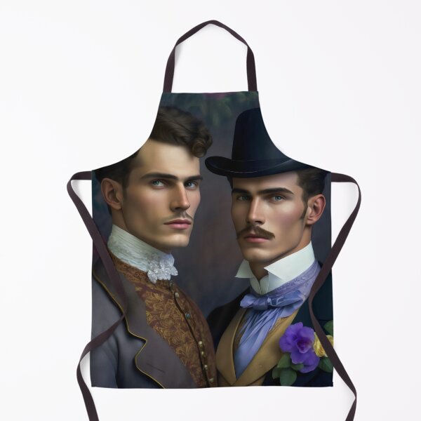 Item preview, Sophisticated Victorian Gentlemen Portrait With Romantic Florals designed and sold by Shoot-The-Moon.