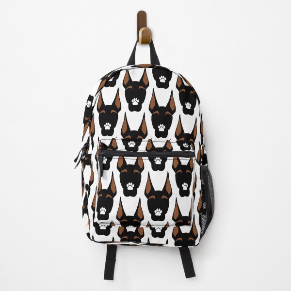 Item preview, Doberman Face With Paw Silhouette – Black & Tan Minimal Dog Illustration designed and sold by Thehighhippo.