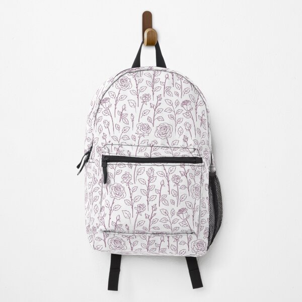 Item preview, Minimal Rose Line Art Seamless Pattern designed and sold by ColorloomArt.