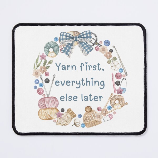 Item preview, Yarn first, everything else later! designed and sold by Shining Bright Arts, Crafts & Illustration.