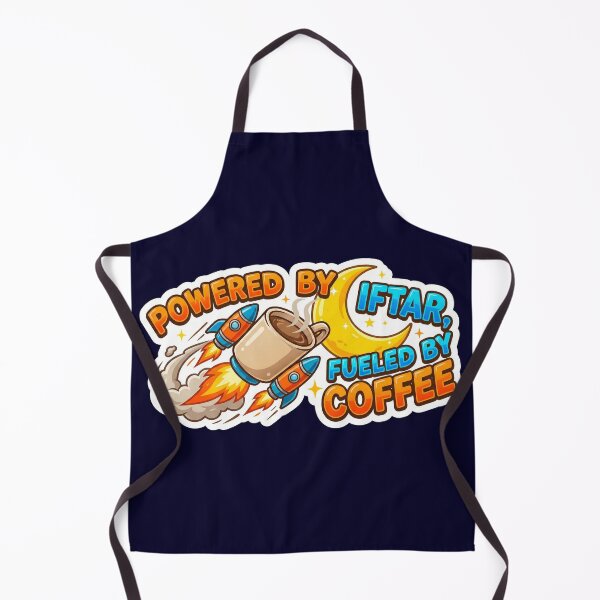 Item preview,  Powered By Iftar Fueled By Coffee - Rocket Mug Space Sticker designed and sold by chihab21.