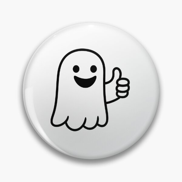 Item preview, Smiling Ghost of Disapproval – Thumbs Up designed and sold by ANiyati.