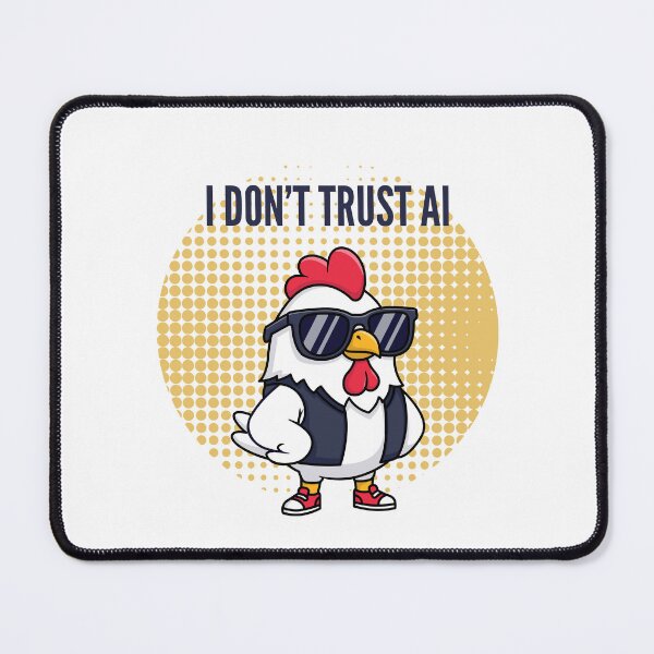 Item preview, Cool Anti AI Chicken – Funny Cartoon Meme Design designed and sold by PICODOG.