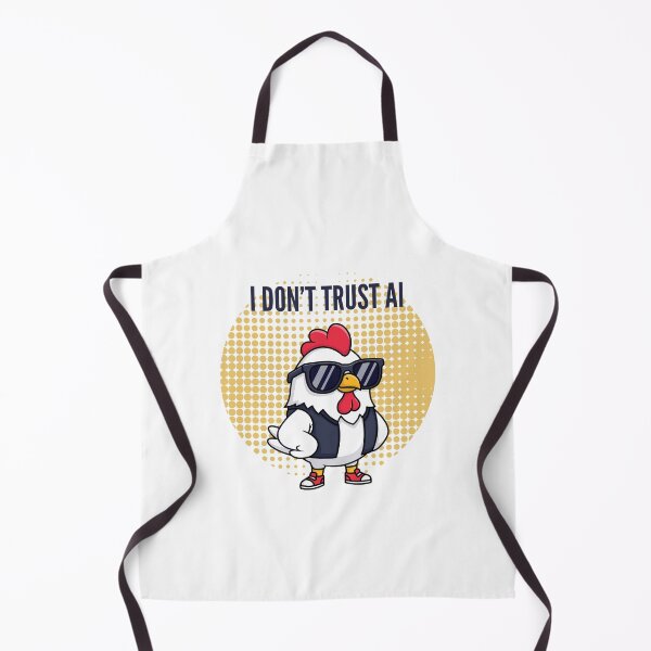 Item preview, Cool Anti AI Chicken – Funny Cartoon Meme Design designed and sold by PICODOG.