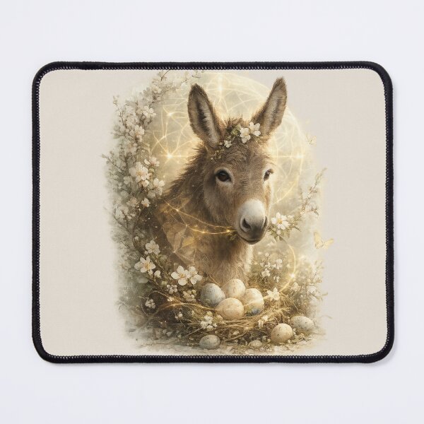 Item preview, Donkey Easter Spirit – Spring Nest Illustration designed and sold by GeoWild Designs.