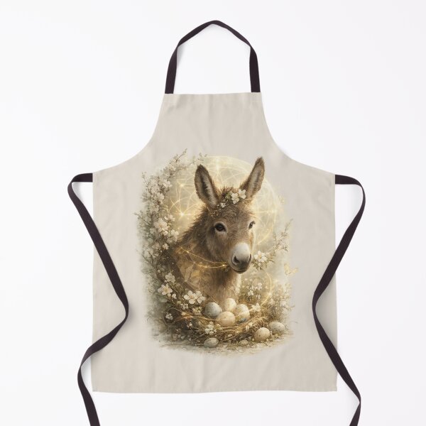 Item preview, Donkey Easter Spirit – Spring Nest Illustration designed and sold by GeoWild Designs.