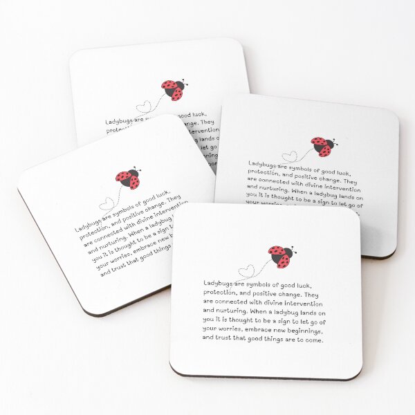 Item preview, Ladybug Meaning (for card) designed and sold by SunnyGrove Designs.