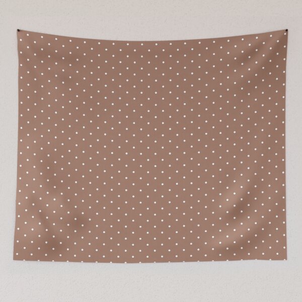 Item preview, Mocha mousse and white Polka dot pattern designed and sold by RishabhArts1.