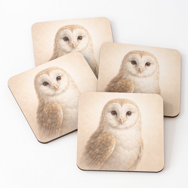 Item preview, Vintage Barn Owl Nursery Wall Art – Soft Woodland Animal Print designed and sold by ApexAnimal Art.