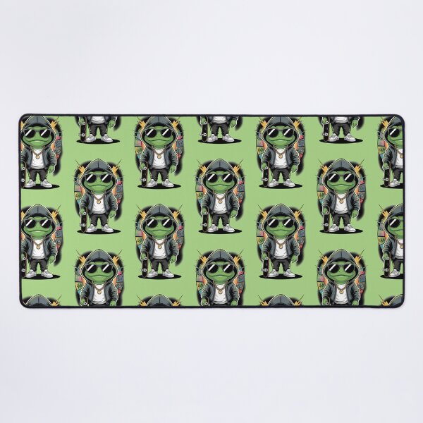 Item preview, Chibi Frog Skateboard Streetwear Tattoo Art designed and sold by Christomized.