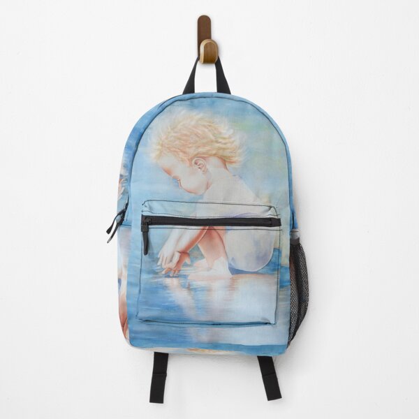Item preview, Watercolor painting toddler on beach, beautiful watercolor child painting gift for grandparents designed and sold by hollycooper.