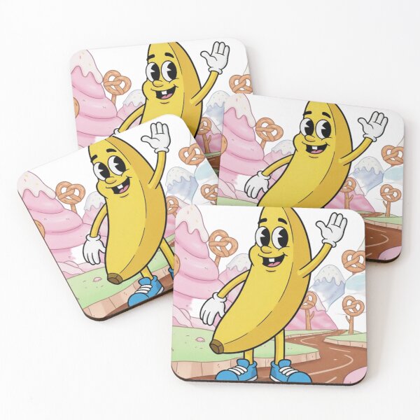 Artikelvorschau, Banana Pop Parade – Niedliches tropisches Fruchtmuster entworfen und verkauft von Patternova001.