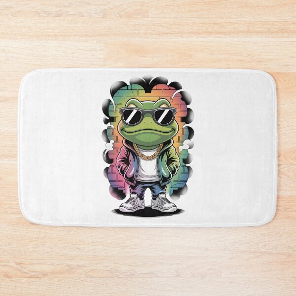 Item preview, Chibi Frog Streetwear Tattoo Graffiti Art designed and sold by Christomized.