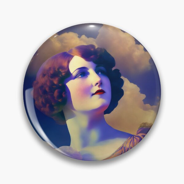 Item preview, Art Deco Woman Maxfield Parrish Style designed and sold by Shoot-The-Moon.