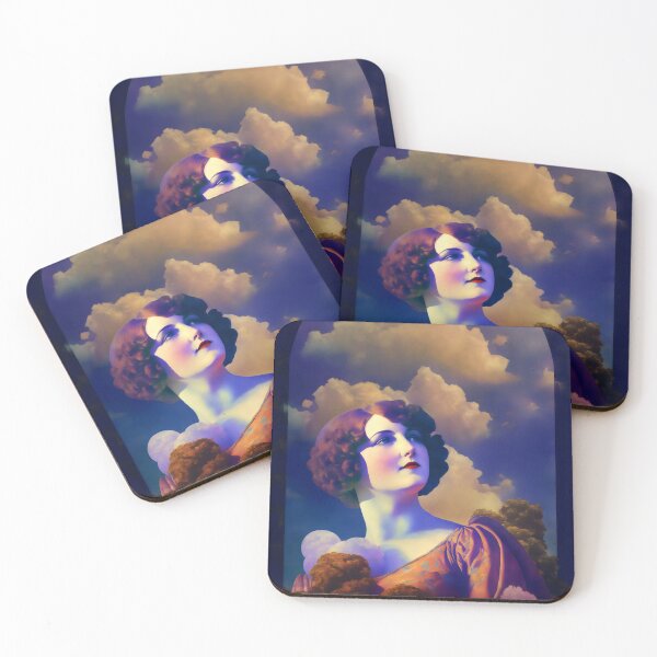 Item preview, Art Deco Woman Maxfield Parrish Style designed and sold by Shoot-The-Moon.
