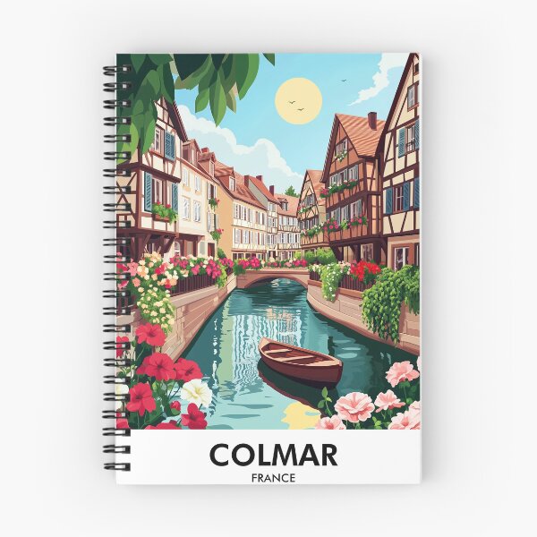 Item preview, Colmar France Retro Travel Print designed and sold by HomeLivingCo.