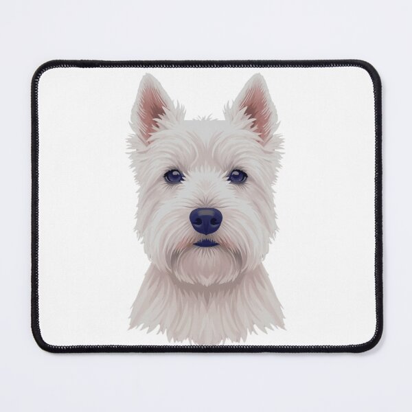 Item preview, Westie Dog Portrait T-Shirt – West Highland White Terrier Minimalist Design for Dog Lovers designed and sold by CalmMandala.