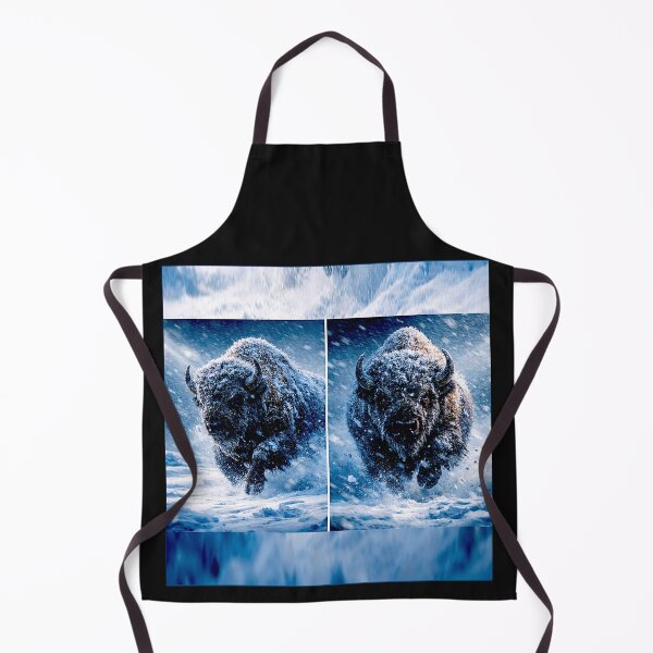 Item preview, Buffalo Wildlife Snow winter version Collection #8 designed and sold by Helios Be. Lavsh.