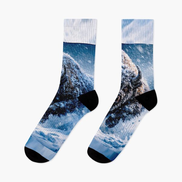 Item preview, Buffalo Wildlife  Snow winter version Collection #8 designed and sold by Helios Be. Lavsh.