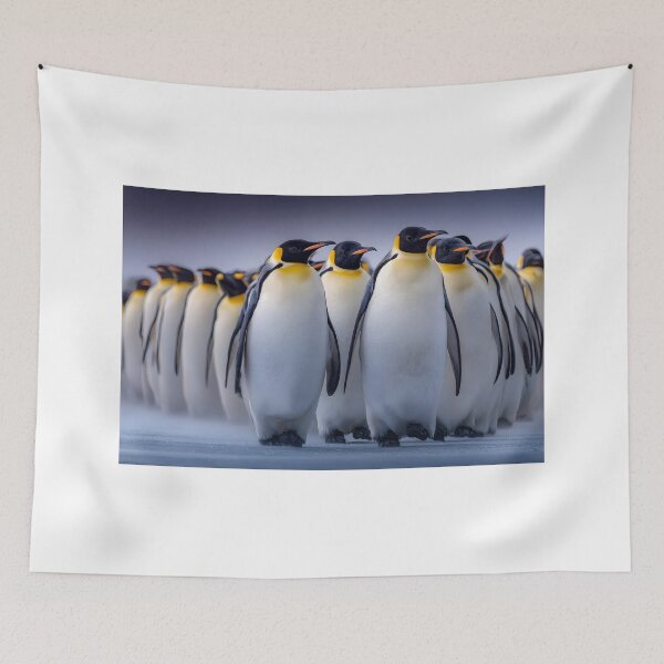 Item preview, Majestic Emperor Penguins Marching in Unity Together designed and sold by Artessie.