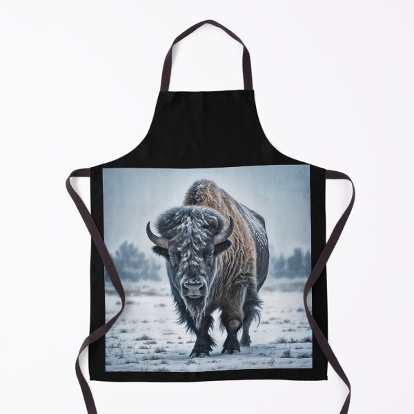 Item preview, Buffalo Wildlife Snow winter version Collection #9 designed and sold by Helios Be. Lavsh.
