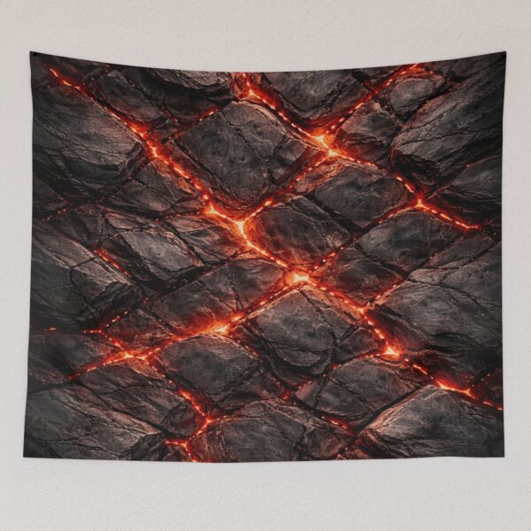 Item preview, Ember Cracked Stone Texture designed and sold by Bellassi.
