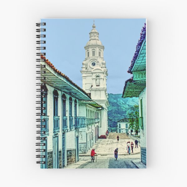 Item preview, Retro Painterly image of Andean Spanish Colonial town designed and sold by ChimaHome.