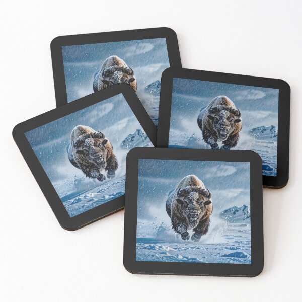 Item preview, Buffalo Wildlife  Snow winter version Collection #10 designed and sold by Helios Be. Lavsh.