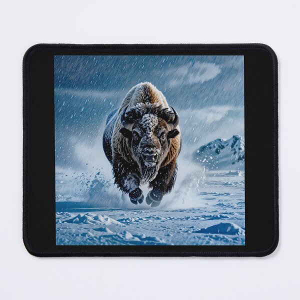 Item preview, Buffalo Wildlife Snow winter version Collection #10 designed and sold by Helios Be. Lavsh.