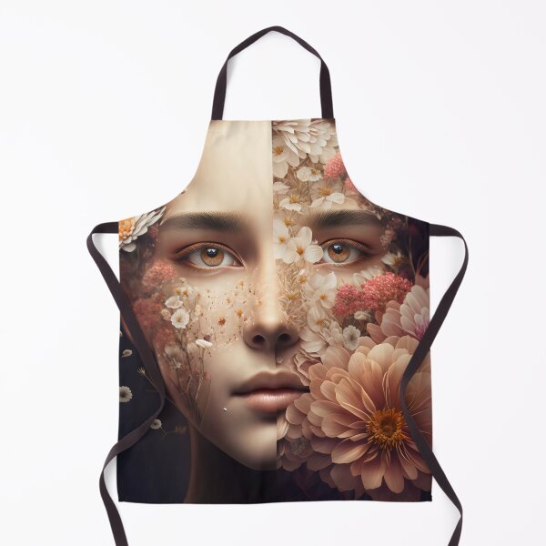 Item preview, Girl's Face Surrounded By Lush Botanical Details designed and sold by Shoot-The-Moon.