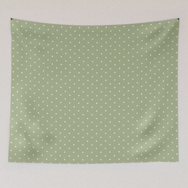 Item preview, Olive green and white Polka dot pattern designed and sold by RishabhArts1.