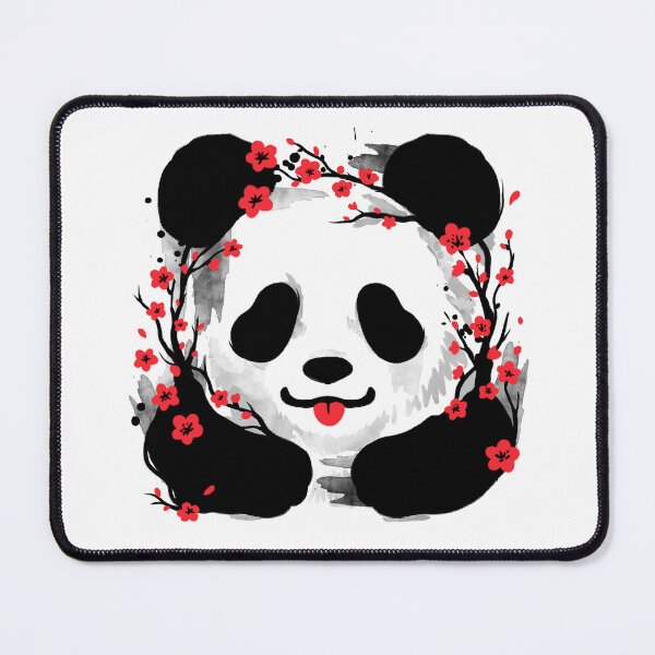 Item preview, Minimalist Sakura Panda - Cherry Blossom Branches Art designed and sold by NemiMakeit.