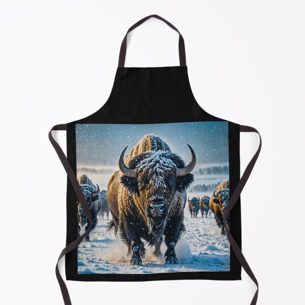 Item preview, Buffalo Wildlife Snow winter version Collection #11 designed and sold by Helios Be. Lavsh.