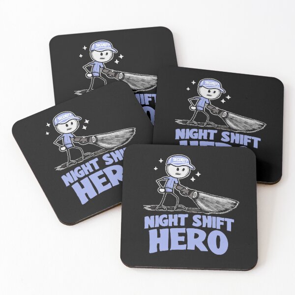 Item preview, Night Shift Hero Security Guard Shirt – Night Watchman Funny Work Tee designed and sold by Popstudio85.