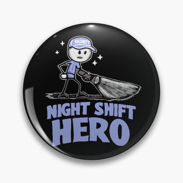 Item preview, Night Shift Hero Security Guard Shirt – Night Watchman Funny Work Tee designed and sold by Popstudio85.
