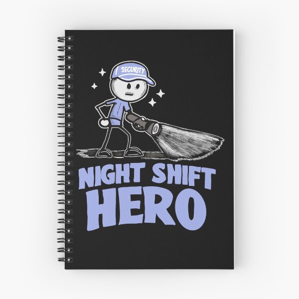 Item preview, Night Shift Hero Security Guard Shirt – Night Watchman Funny Work Tee designed and sold by Popstudio85.