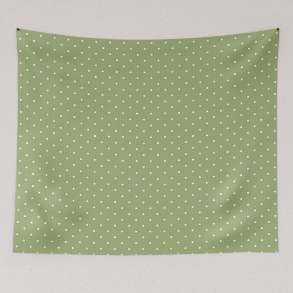 Item preview, Olive green and white Polka dot pattern designed and sold by RishabhArts1.