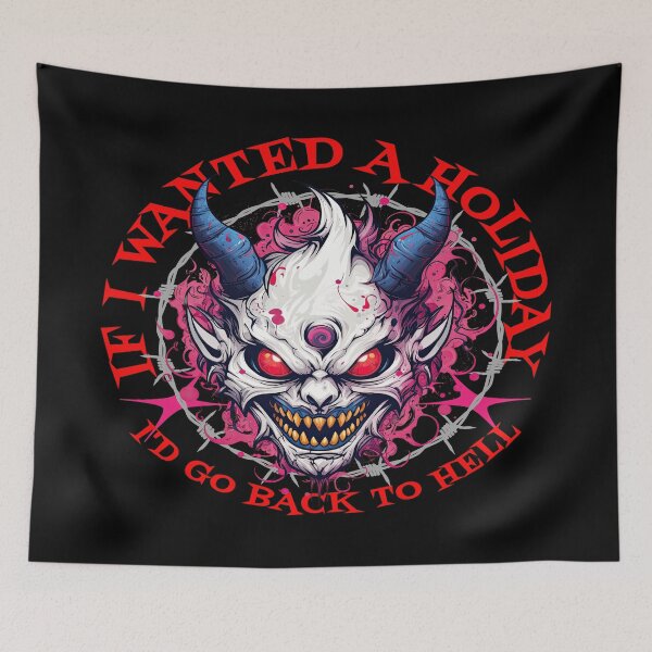 Item preview, Demonic Holiday From Hell – Gothic Demon Art designed and sold by TheInkRaven.