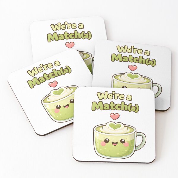 Item preview, Were a Matcha Cute Matcha Love Pun Design. designed and sold by The-T-In-Retro.